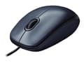 Miniatyrbilde 2 av 5: Logitech M100 - Mus - høyre- og venstrehåndet - optisk - 3 knapper - kablet - USB - svart