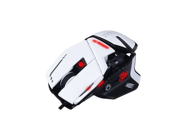 Mad Catz R.A.T.6+ - Mus - optisk - 11 knappar - kabelansluten - USB - vit
