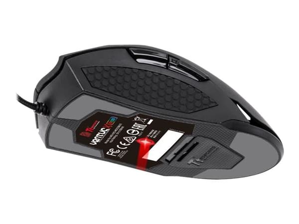 Tt eSPORTS VENTUS X RGB - Mus - optisk - 6 knappar - kabelansluten - USB - svart