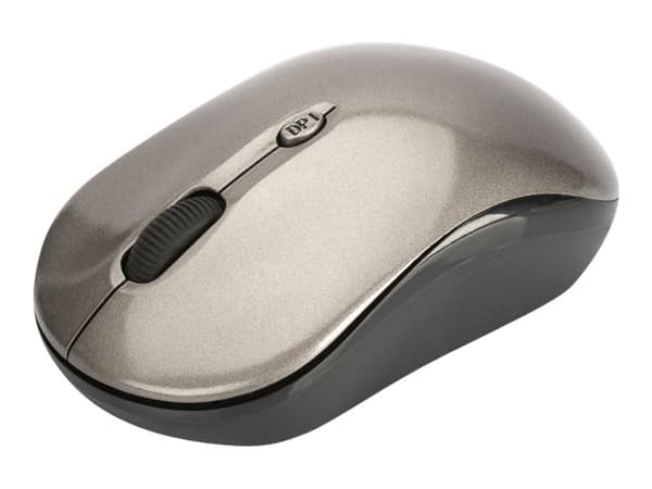 Ednet 81166, Molempikätinen, Optinen, Langaton RF, 1600 DPI, Musta, Harmaa musta, Harmaa
