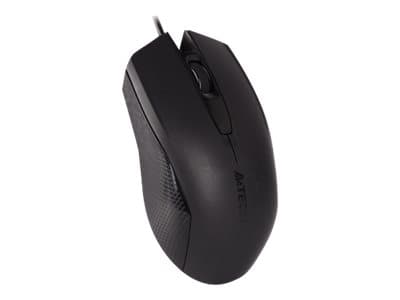 A4Tech OP-760 - Mus - optisk - 3 knapper - kablet - USB, PS/2 - svart