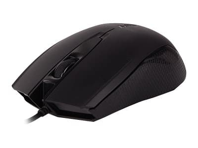 A4Tech OP-760 - Mus - optisk - 3 knapper - kablet - USB, PS/2 - svart