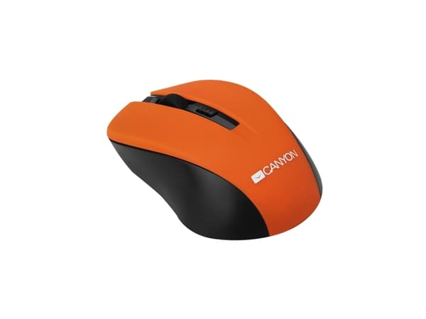 Canyon CNE-CMSW1O, Ambidextrous, Optisk, RF Trådlös, 1200 DPI, Orange
