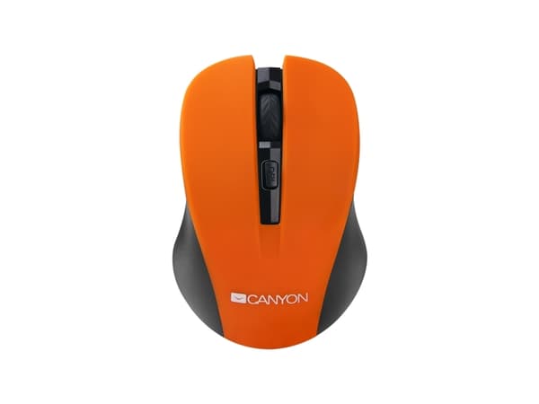 Canyon CNE-CMSW1O, Ambidextrous, Optisk, RF Trådlös, 1200 DPI, Orange