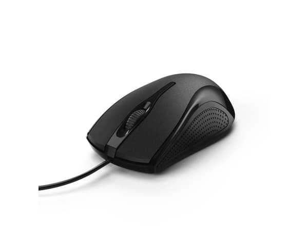 Hama MC-200 - Mus - optisk - 3 knappar - kabelansluten - USB - svart