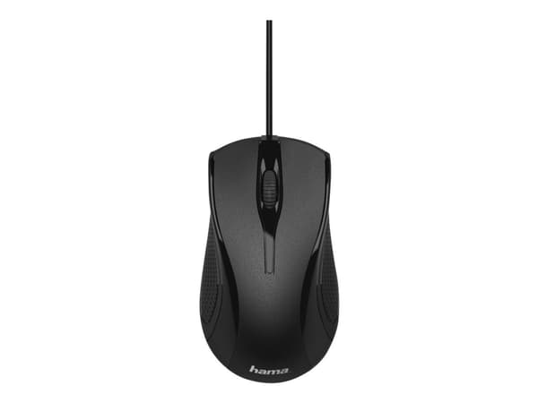 Hama MC-200 - Mus - optisk - 3 knappar - kabelansluten - USB - svart