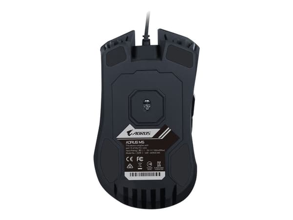 AORUS M5 - Mus - högerhänt - optisk - kabelansluten - USB - mattsvart
