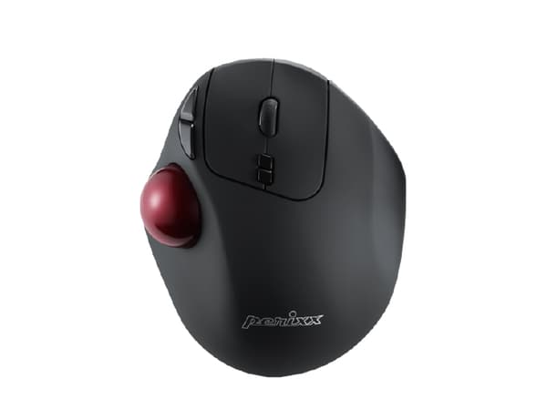 Perixx 11568, högerhand, laser, RF Wireless + USB Type-A, 1000 DPI, Svart