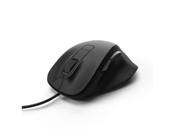 Hama MC-500 - Mus - optisk - 6 knappar - kabelansluten - USB - svart