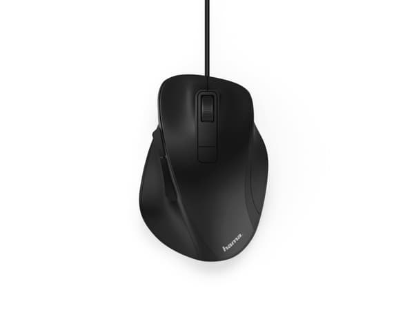 Hama MC-500 - Mus - optisk - 6 knappar - kabelansluten - USB - svart