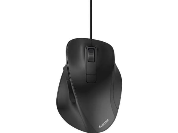 Hama MC-500 - Mus - optisk - 6 knappar - kabelansluten - USB - svart