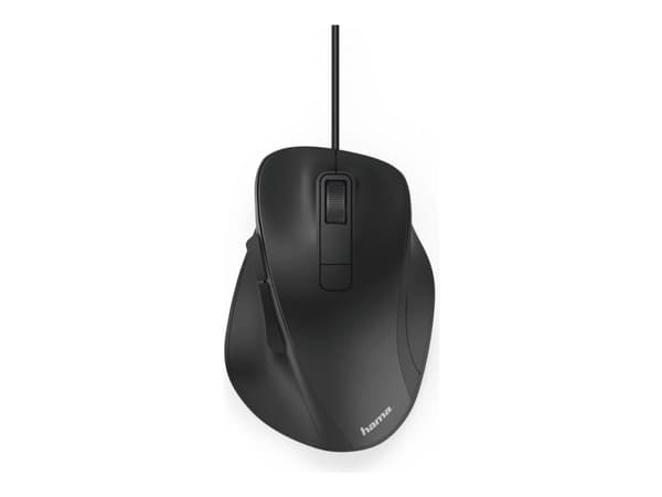 Hama MC-500 - Mus - optisk - 6 knappar - kabelansluten - USB - svart