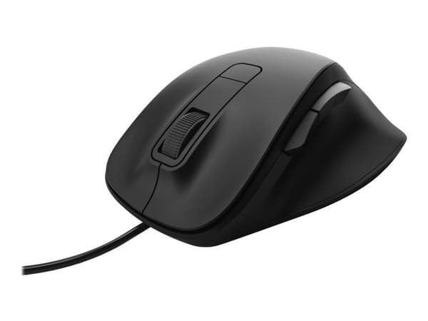Hama MC-500 - Mus - optisk - 6 knappar - kabelansluten - USB - svart Svart