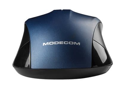 ModeCom MC-WM9.1 - Mus - ergonomisk - optisk - 4 knappar - trådlös - 2.4 GHz - trådlös USB-mottagare - svart och blå