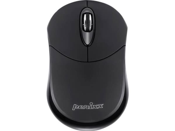 Perixx PERIMICE-802, Ambidekstriøs, Optisk, Bluetooth, 1000 DPI, Sort