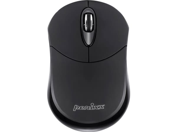 Perixx PERIMICE-802, Ambidekstriøs, Optisk, Bluetooth, 1000 DPI, Sort