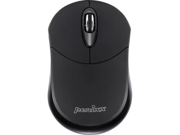 Perixx PERIMICE-802, Ambidekstriøs, Optisk, Bluetooth, 1000 DPI, Sort