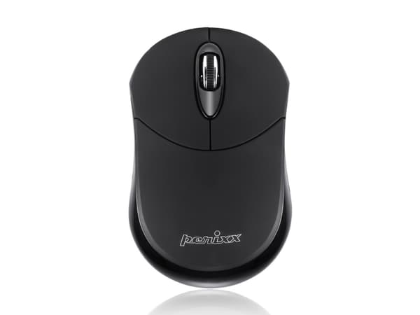 Perixx PERIMICE-802, Ambidekstriøs, Optisk, Bluetooth, 1000 DPI, Sort