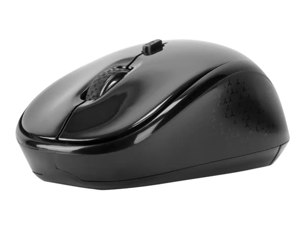 Targus - Mus - höger- och vänsterhänta - optisk - trådlös - 2.4 GHz - trådlös USB-mottagare - svart