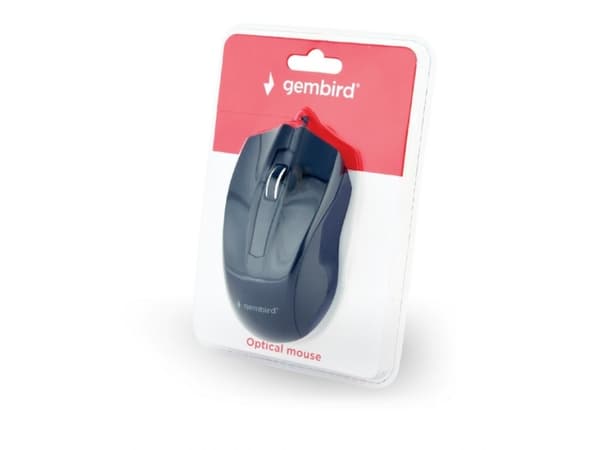 Gembird MUS-3B-01, Molempikätinen, Optinen, USB A-tyyppi, 1000 DPI, Musta