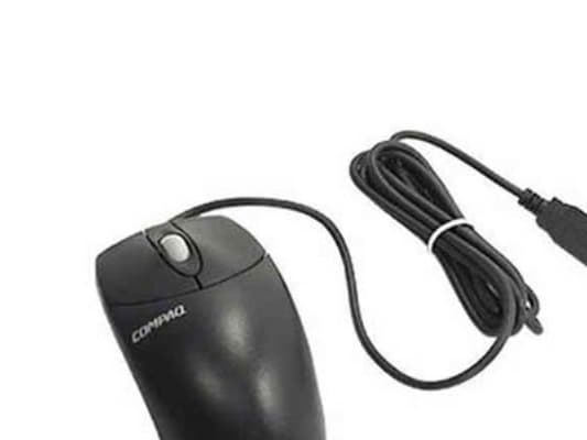 HP - Mus - optisk - 2 knapper - kablet - USB - jakksvart Sort