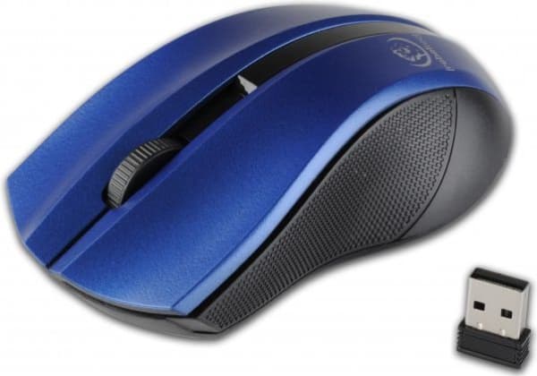 Rebeltec Galaxy - Mus - optisk - 3 knapper - trådløs - 2.4 GHz - USB trådløs mottaker - blå