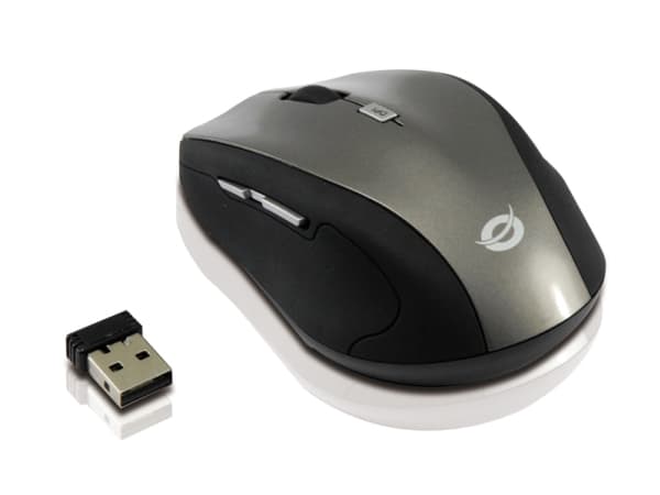 Conceptronic Lounge Collection C08-269 - Mus - optisk - 5 knapper - trådløs - 2.4 GHz - USB trådløs mottaker