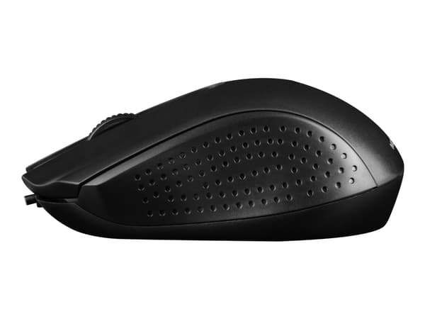 ModeCom MC-M4.1 - Mus - optisk - 3 knapper - kablet - USB - matt svart - OEM