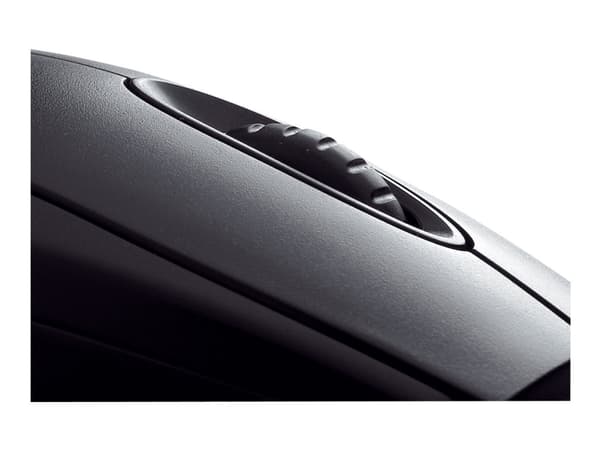 CHERRY WheelMouse - Mus - höger- och vänsterhänta - optisk - 3 knappar - kabelansluten - PS/2, USB - svart