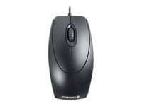 CHERRY WheelMouse - Mus - höger- och vänsterhänta - optisk - 3 knappar - kabelansluten - PS/2, USB - svart