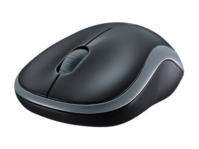 Logitech M185 - Mus - optinen - trådløs - 2,4 GHz - trådløs modtager (USB) - blå
