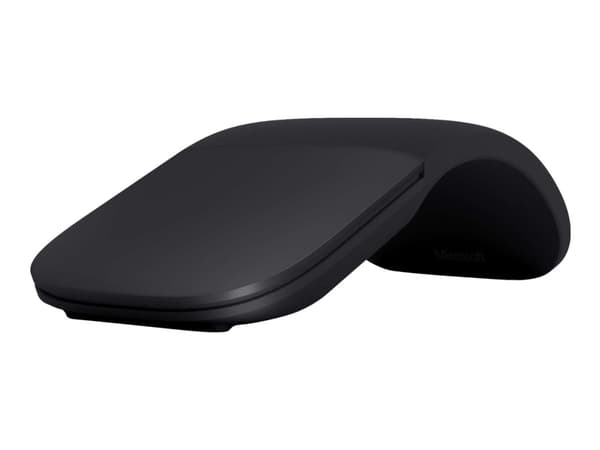 Microsoft Arc Mouse - Mus - optisk - 2 knapper - trådløs - Bluetooth 4.1 LE - svart Sort