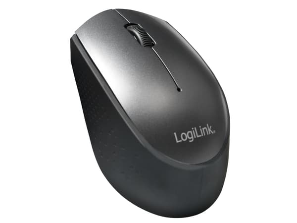 LogiLink ID0160, Ambidextrous, Optisk, RF Trådlös, 1200 DPI, Svart