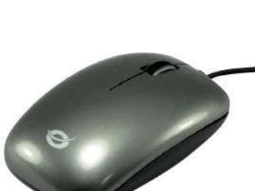 Conceptronic CLLM3BDESK, Molempikätinen, Optinen, USB A-tyyppi, 800 DPI, Musta, Harmaa