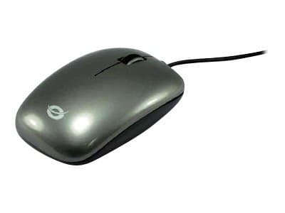 Conceptronic CLLM3BDESK, Molempikätinen, Optinen, USB A-tyyppi, 800 DPI, Musta, Harmaa musta, Harmaa