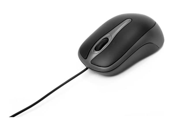 Verbatim Optical Desktop Mouse - Mus - höger- och vänsterhänta - optisk - 3 knappar - kabelansluten - USB - detaljhandel