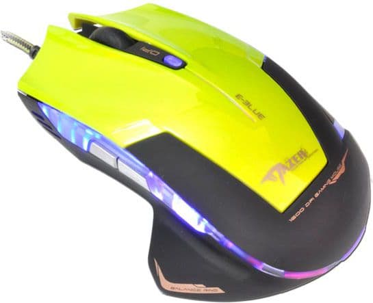 E-Blue Mazer R mus (EMS124GR) Svart, Grön