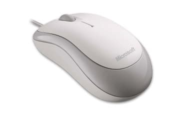 Microsoft Ready Mouse - Mus - optisk - 3 knapper - kablet - USB - hvit