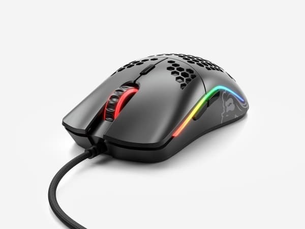 Glorious Model O - Matte Black - Gaming Mus - Optisk - 6 knapper - 12000 DPI - Sort m. RGB