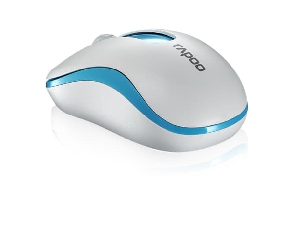 Rapoo M10 PLUS - Mus - optisk - 3 knappar - trådlös - 2.4 GHz - trådlös USB-mottagare - blå