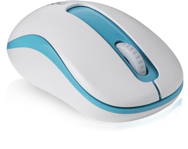 Rapoo M10 PLUS - Mus - optisk - 3 knappar - trådlös - 2.4 GHz - trådlös USB-mottagare - blå