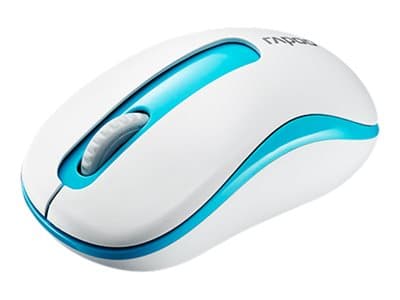 Rapoo M10 PLUS - Mus - optisk - 3 knappar - trådlös - 2.4 GHz - trådlös USB-mottagare - blå