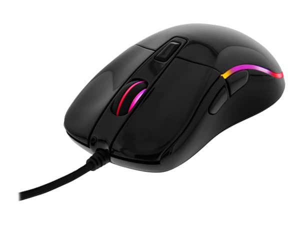 DELTACO GAMING GAM-085 - Mus - höger- och vänsterhänta - optisk - kabelansluten - USB - svart
