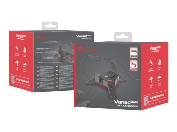 Natec Genesis VANAD 300 - Hubb - 4 x USB 2.0 - skrivbordsmodell