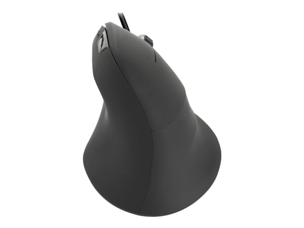 SPEEDLINK PIAVO Ergonomic Vertical - Vertikal mus - ergonomisk - høyrehendt - optisk - 6 knapper - trådløs - 2.4 GHz - USB trådløs mottaker - svart