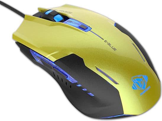 E-Blue Auroza G mouse (EMS607GRAA-IU) Svart, Gul