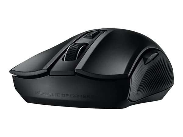 ASUS ROG Strix Carry - Mus - høyrehendt - optisk - trådløs - 2.4 GHz, Bluetooth 5.0 LE - USB trådløs mottaker - for 15; ROG Strix G15; ROG Zephyrus D