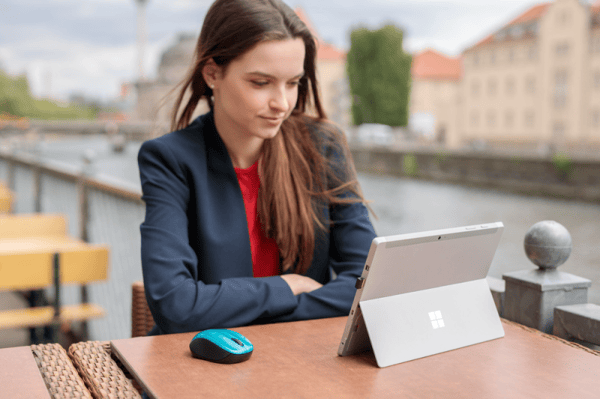 Verbatim Wireless Mouse GO NANO - Mus - optisk - trådlös - RF - trådlös USB-mottagare - karibienblå