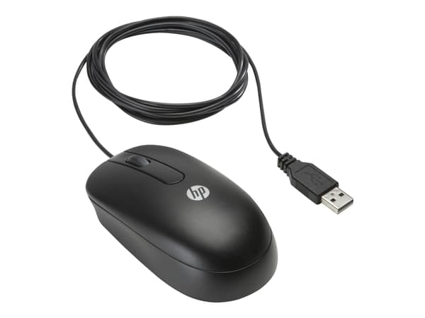 HP - Mus - optisk - 3 knappar - kabelansluten - USB