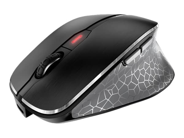 CHERRY MW 8 ERGO - Mus - ergonomisk - høyrehendt - optisk - 7 knapper - trådløs - RF, 2.4 GHz, Bluetooth 4.0 - USB trådløs mottaker